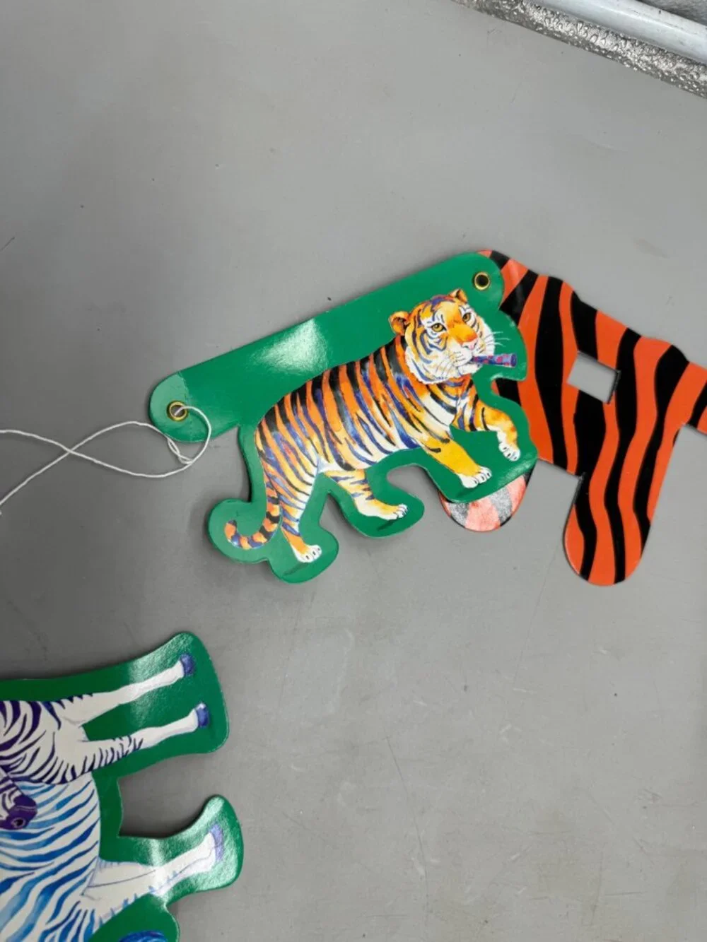 Tiger & Safari Animals String Garland Banner For Party Decor READ